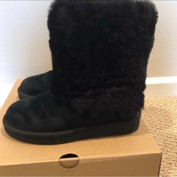 UGG Black Patten boot Size 6 - Picture 4 of 6
